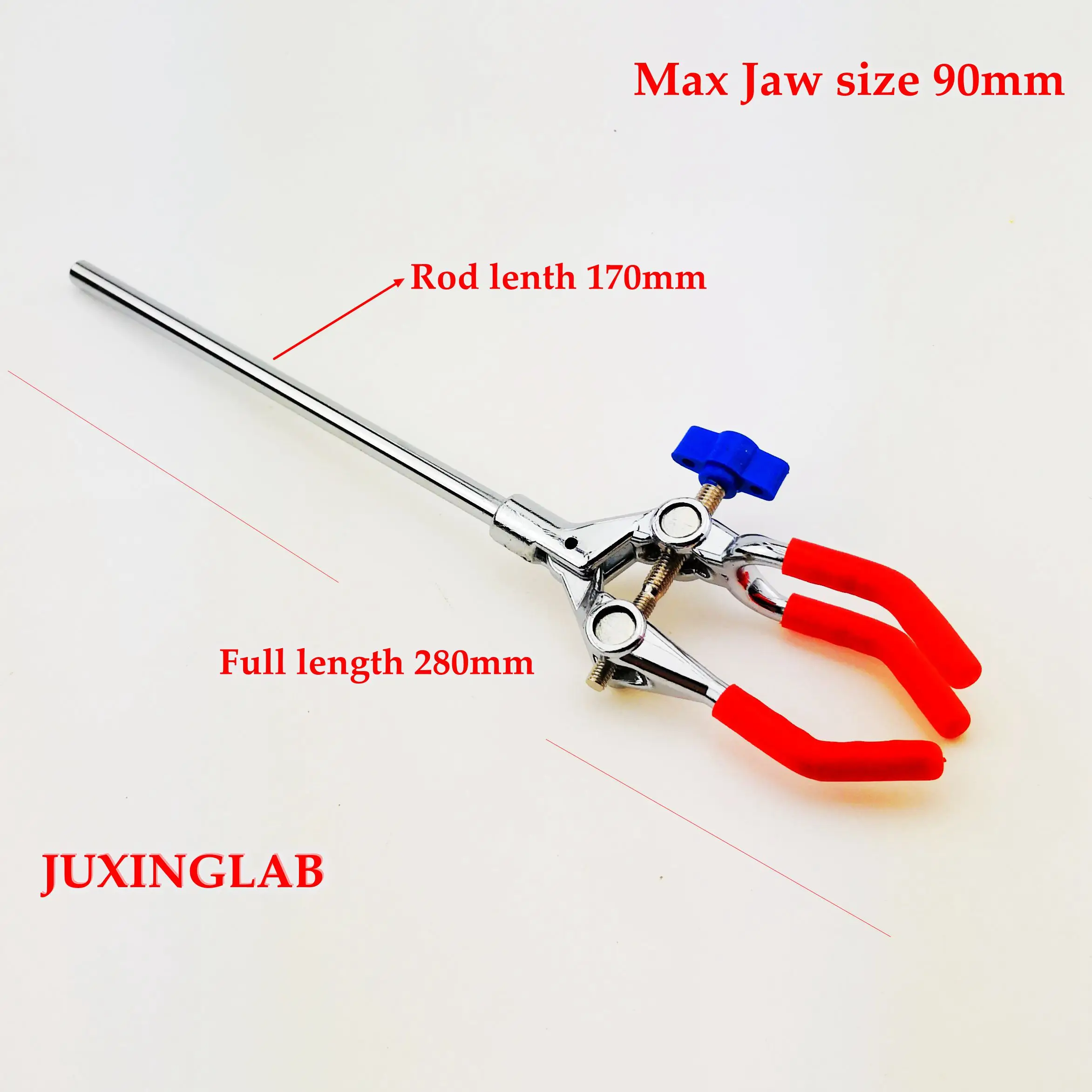 Three Prong Extension Lab Beaker Flask Clamps,electric tinplate,Single