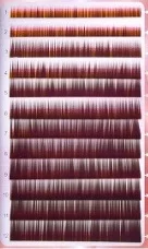 

EyeBrow Extensions Natural Curl Light Brown Mixed Size 6-8mm