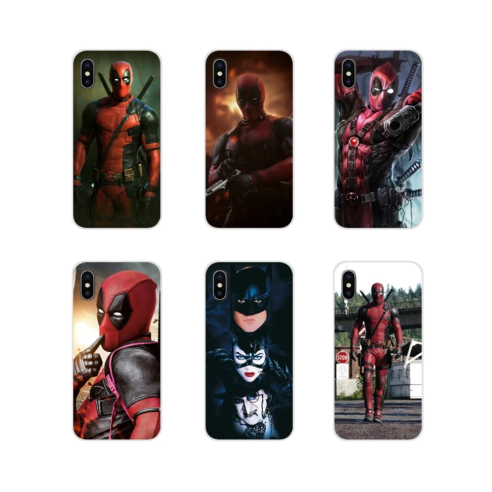 

avengers dead pool male batman For Samsung A10 A30 A40 A50 A60 A70 Galaxy S2 Note 2 3 Grand Core Prime Transparent TPU Cover Bag