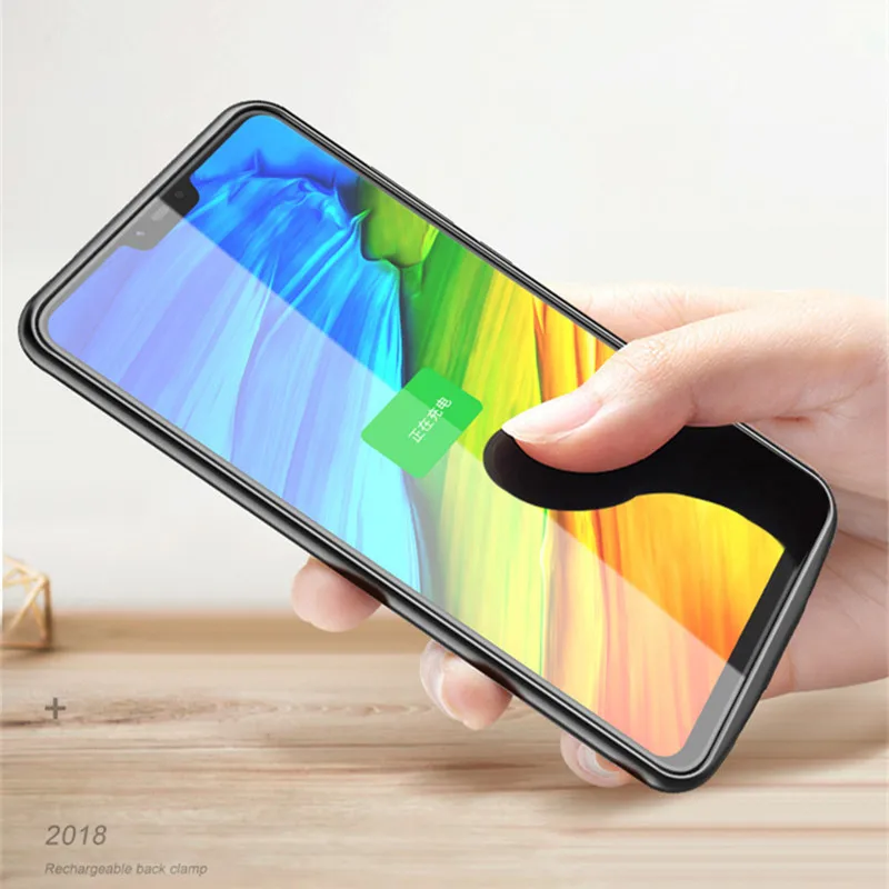 4700 мАч запасной внешний аккумулятор чехол для Huawei Y7 2018 зарядное устройство Honor Play