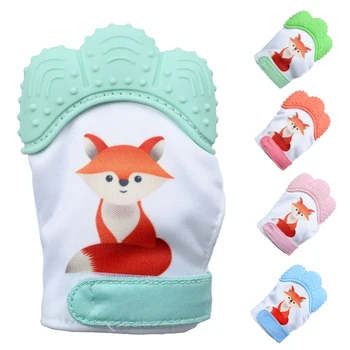 

Food Grade Silicone Baby Teether Gloves Silicone Teether Gloves For 6 Months Infant Baby Dental Care Toothbrush Durable BPA Free