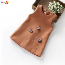 Платье принцессы для маленьких девочек; осенне-зимнее платье трапециевидной формы без рукавов для маленьких От 2 до 7 лет; модная детская одежда; красное платье