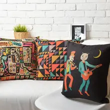 Креативный стиль индивидуальная Подушка белье хлопковая диванная подушка, льняная Подушка домашний декор для дивана подушки