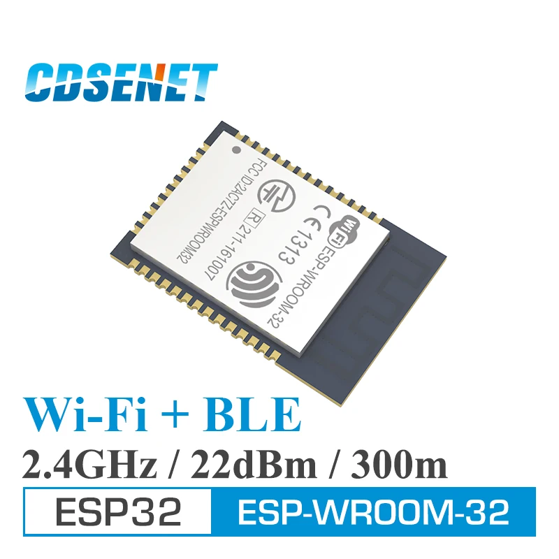

ESP32 Wifi+Bluetooth Dual Core MCU 2.4GHz Wireless rf Transceiver Low Power Ble 4.2 Transmitter 240MHz 4MB ESP-WROOM-32 Module