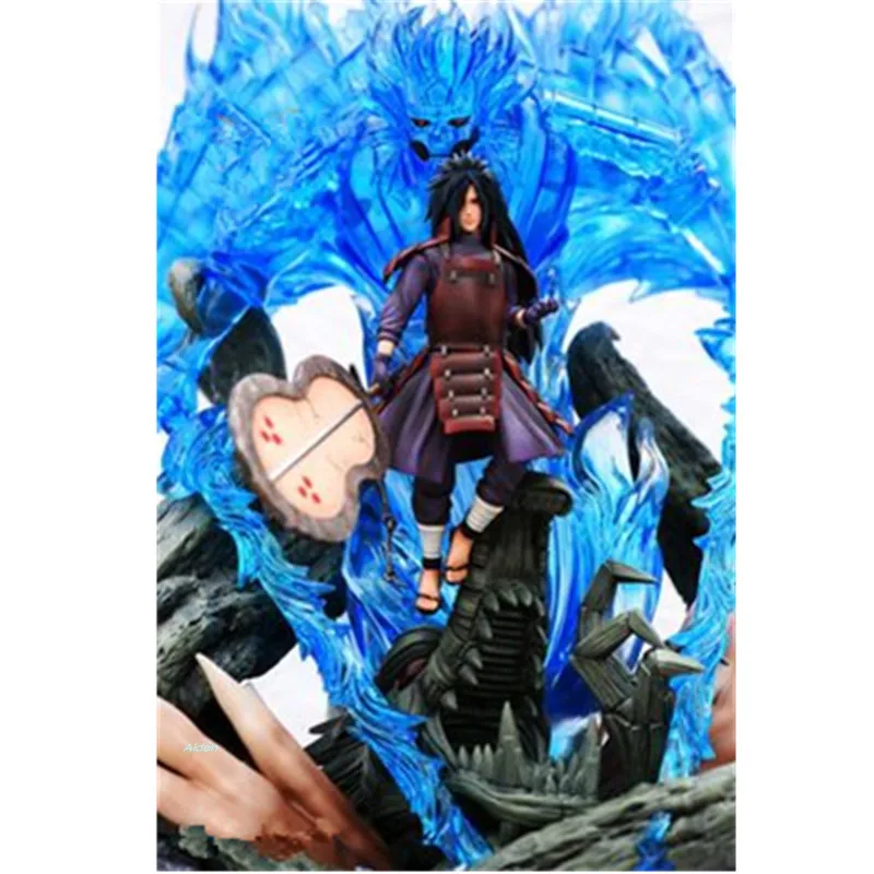 Наруто статуя Учиха Мадара грудь Susanoo полная длина Портрет с светодиодный