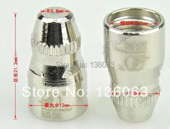 

P80 plasma electrode and nozzle for 80A plasma consumables