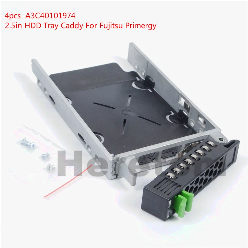 4PCS 2.5" SAS SATA HDD Drive Tray Caddy Bracket for Fujitsu Primergy RX600 RX300 RX900 S5 S6 S7 S8 A3C40101974