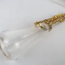 Профессиональный концерт C Ключ прозрачная трубка корпус полуавтоматический гобой, позолота