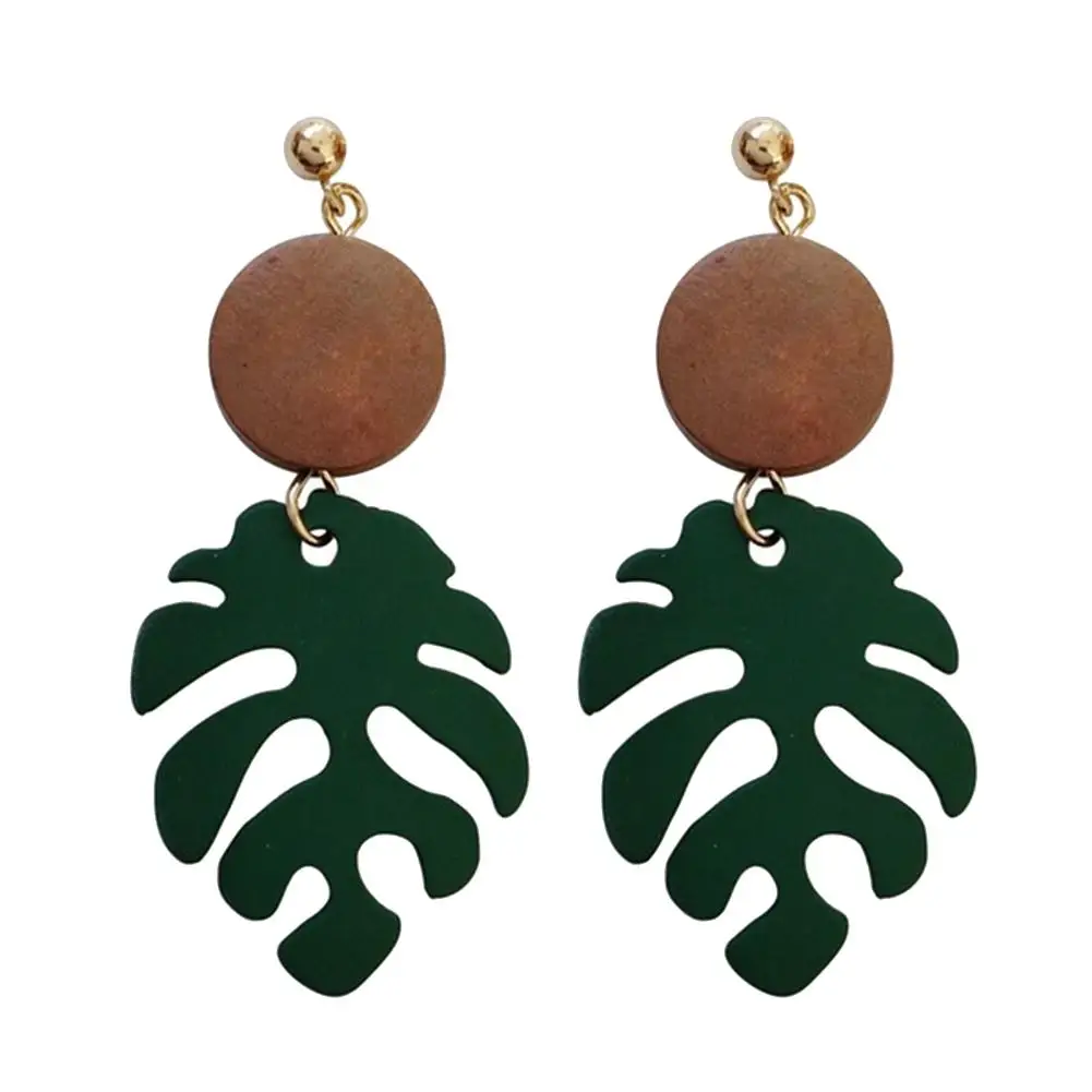 Monstera Leaf Jewelry Earrings Leaf Earring Monstera Fashion
