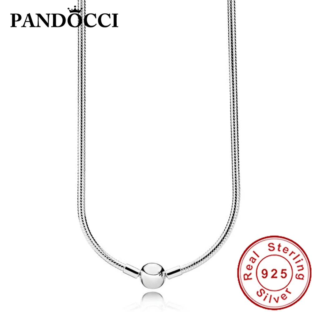 

FAHMI 100% 925 Sterling Silver 1:1 Fashion Elegant 590742HV MOMENTS SILVER NECKLACE Original Women Jewelry Factory Direct Sales