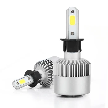 

2 X H3 Automobiles Headlight Bulb LED 36W 3600LM 9V-36V Waterproof IP68 6000K Cold White 200M Light Range S2 Truck RV ALL IN ONE