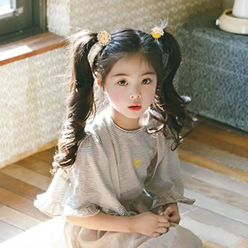 Hot Sale 1pc Cute Sweet Girls Popular Flowers Hair Rope Ponytail