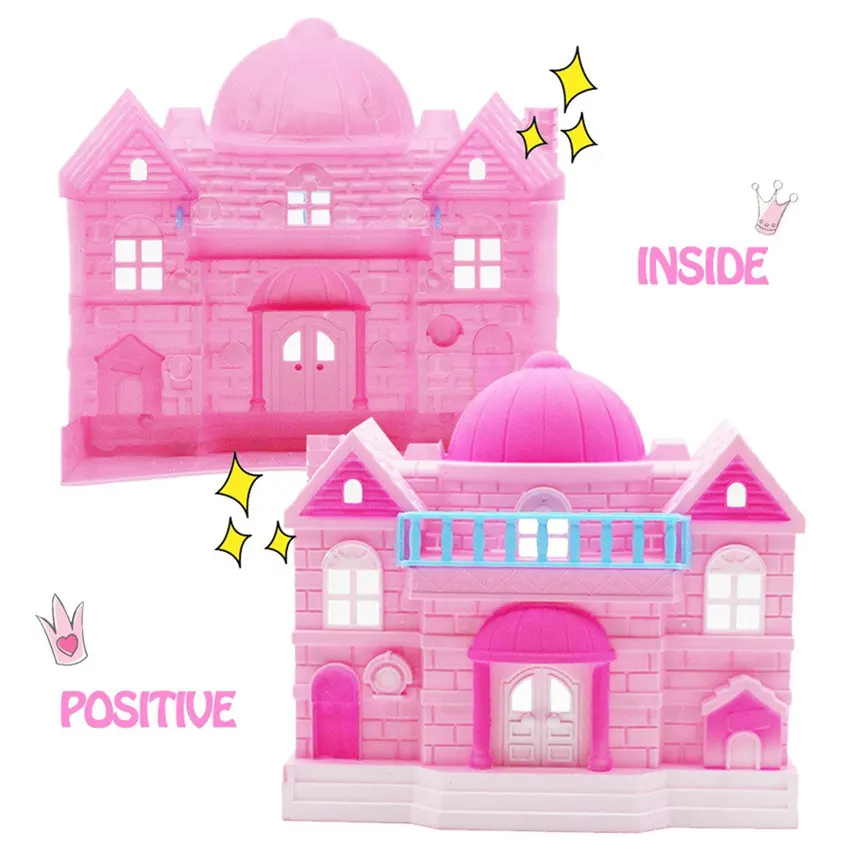 Большой игрушечный замок для куклы принцессы, большой семейный дом, кукла-сюрприз, подарки для детей,, juguete X