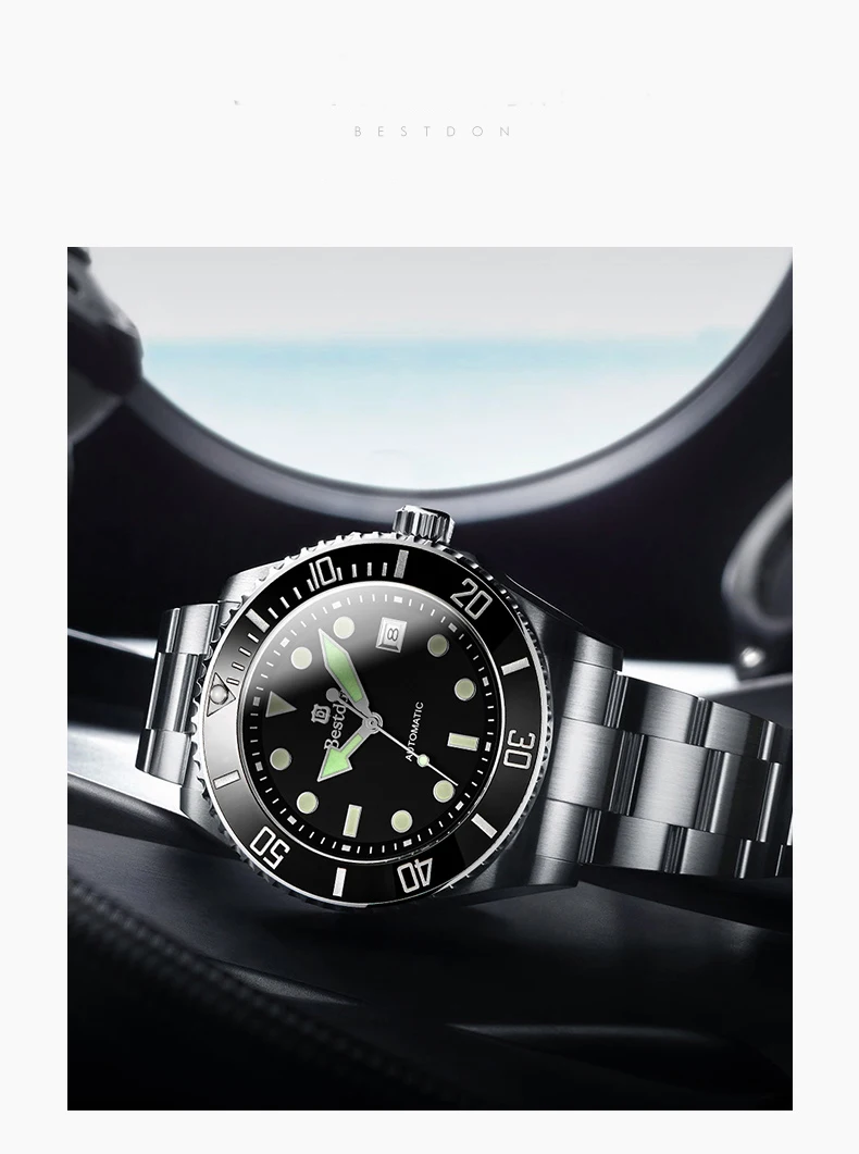 Relogio Masculino мужские часы Лидирующий бренд автоматические механические часы мужские часы diver спортивные наручные часы reloj para caballeros