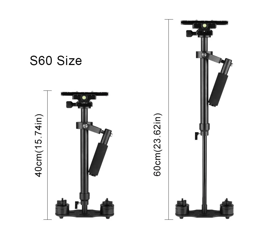 S40 S60 S80 Handheld Stabilizer 40cm 60cm 80cm Aluminum Steadicam  Steady Cam for Camcorder Camera DV DSLR Video Camera (5)