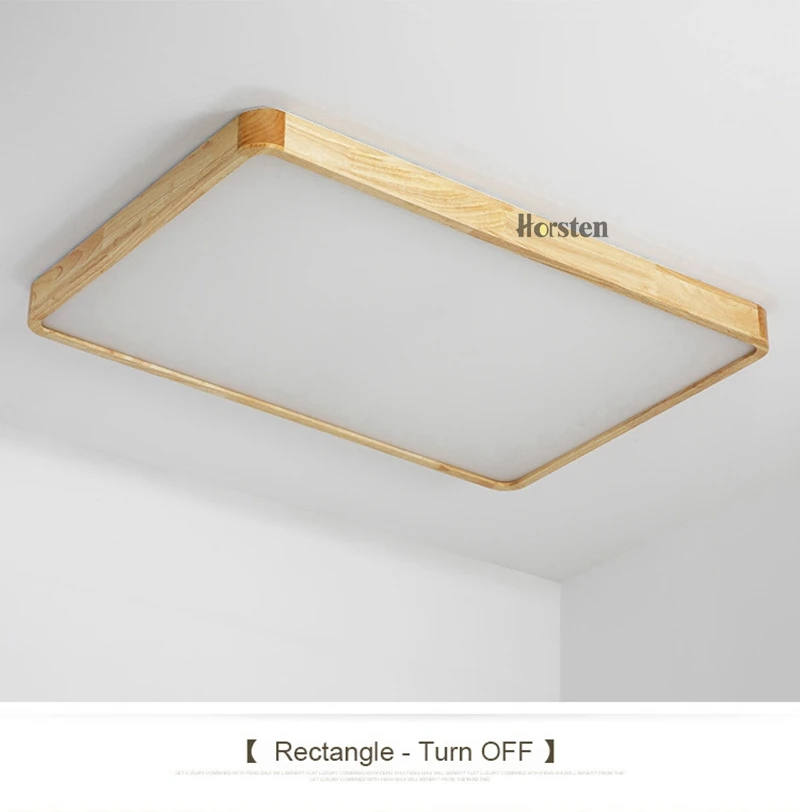 Nordic Simple Modern OAK Wood Ceiling Lamp Ultra thin Japanese LED Ceiling Lights For Bedroom Living Room Kitchen Study Balcony (18)