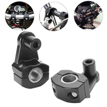CNC зажим стояки аксессуары комплект часть 2 шт мотоцикл руль жира бар крепление 6061-T6 алюминий черный