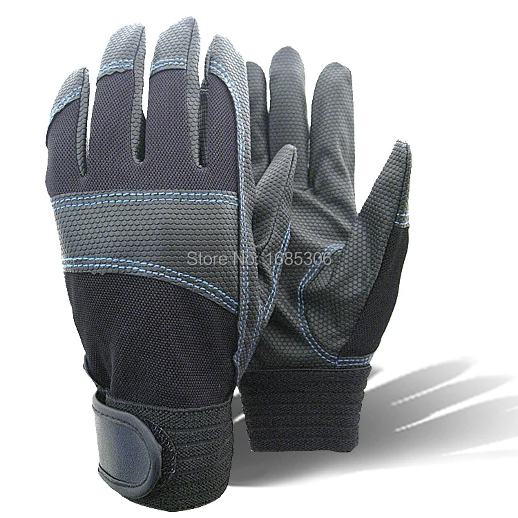 

Cool black motorcycle safety glove cars driving glove outdoor sports hand gloves fashion PU black safety glove