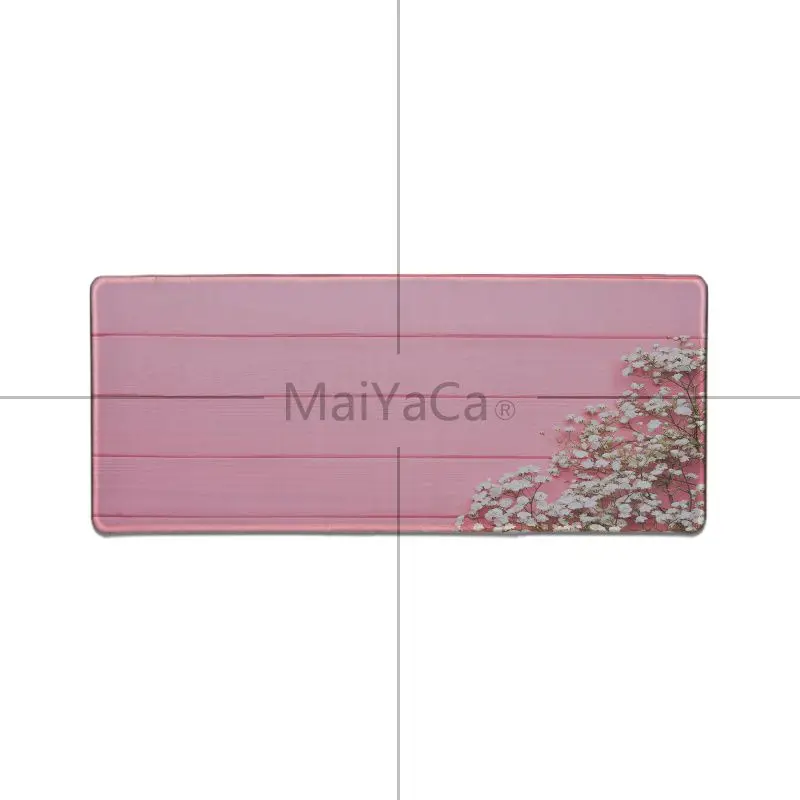 MaiYaCa фиолетовый розовый белый цветок деревянный узор прекрасный геймер игровой коврик для мыши аниме мультфильм Принт Большой размер игровой коврик для мыши