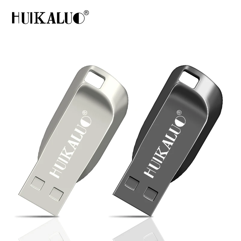 Huikaluo USB флэш накопитель металлический Флешка 64 Гб новый cle memoria usb 32 ГБ 16 8 4 для