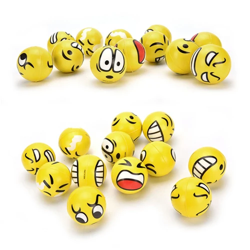 

Children Gifts Funny Emoji Faces Squeeze Ball Anti Stress Hand Wrist Finger Exercise Stress Relief Toy Balls for Kids Hot Sale