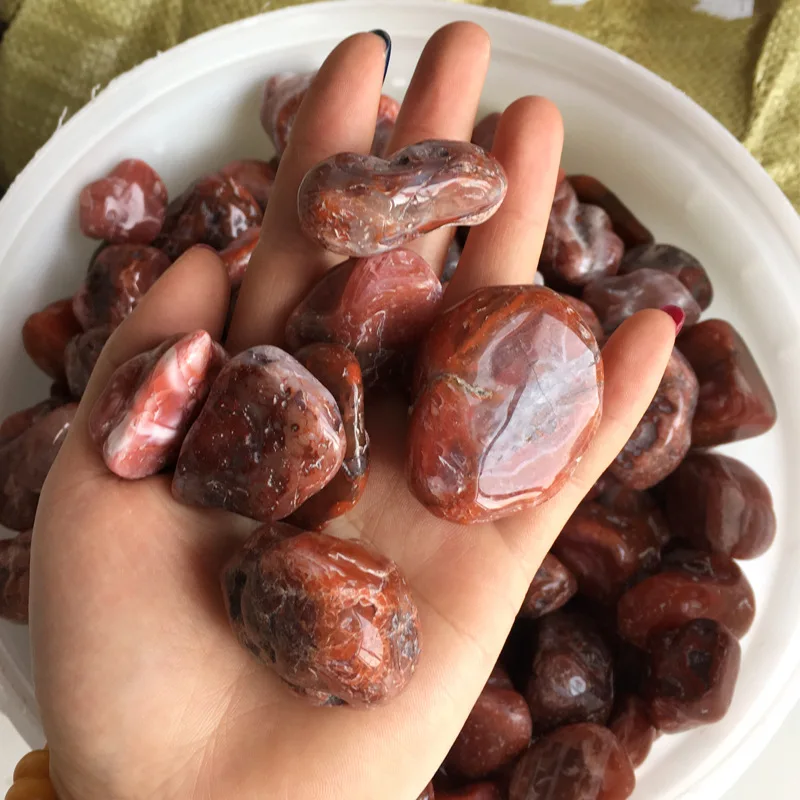 

1000g Natural Southern Red Agate Quartz Tumbled Semi-precious Stones Crystals Minerals Aquarium Flowerpot Decoration Collection