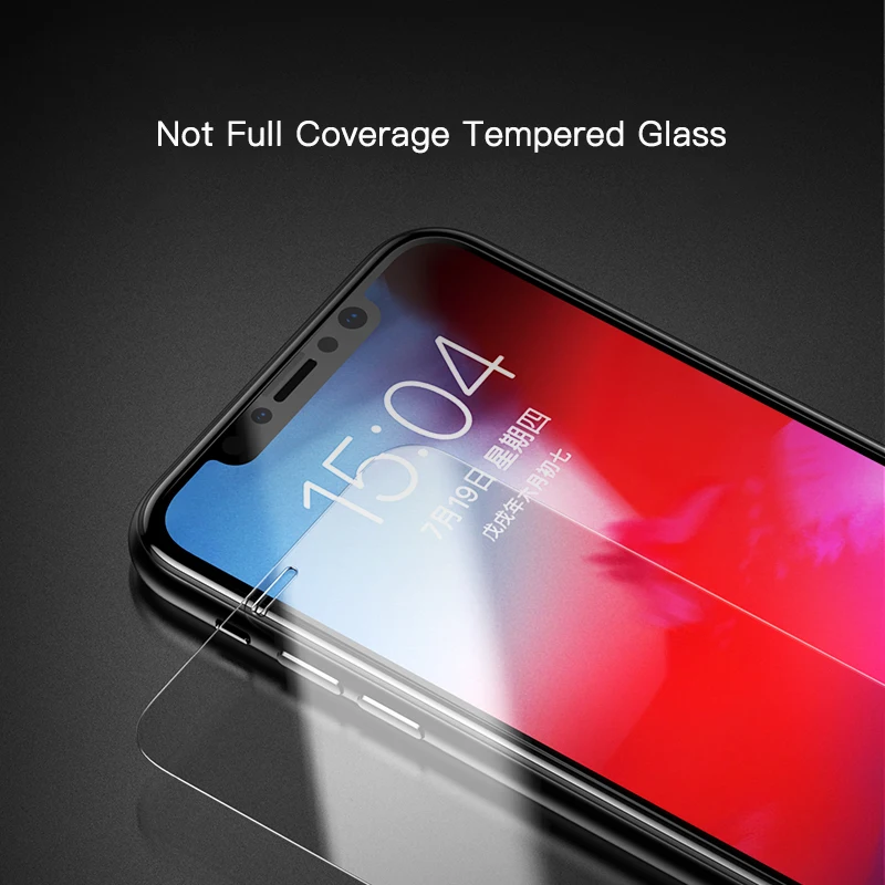  Baseus Front Glas + Zurück Gehärtetem Glas Für iPhone Xs Xs Max XR 2018 Schutz Glas Screen Protecto