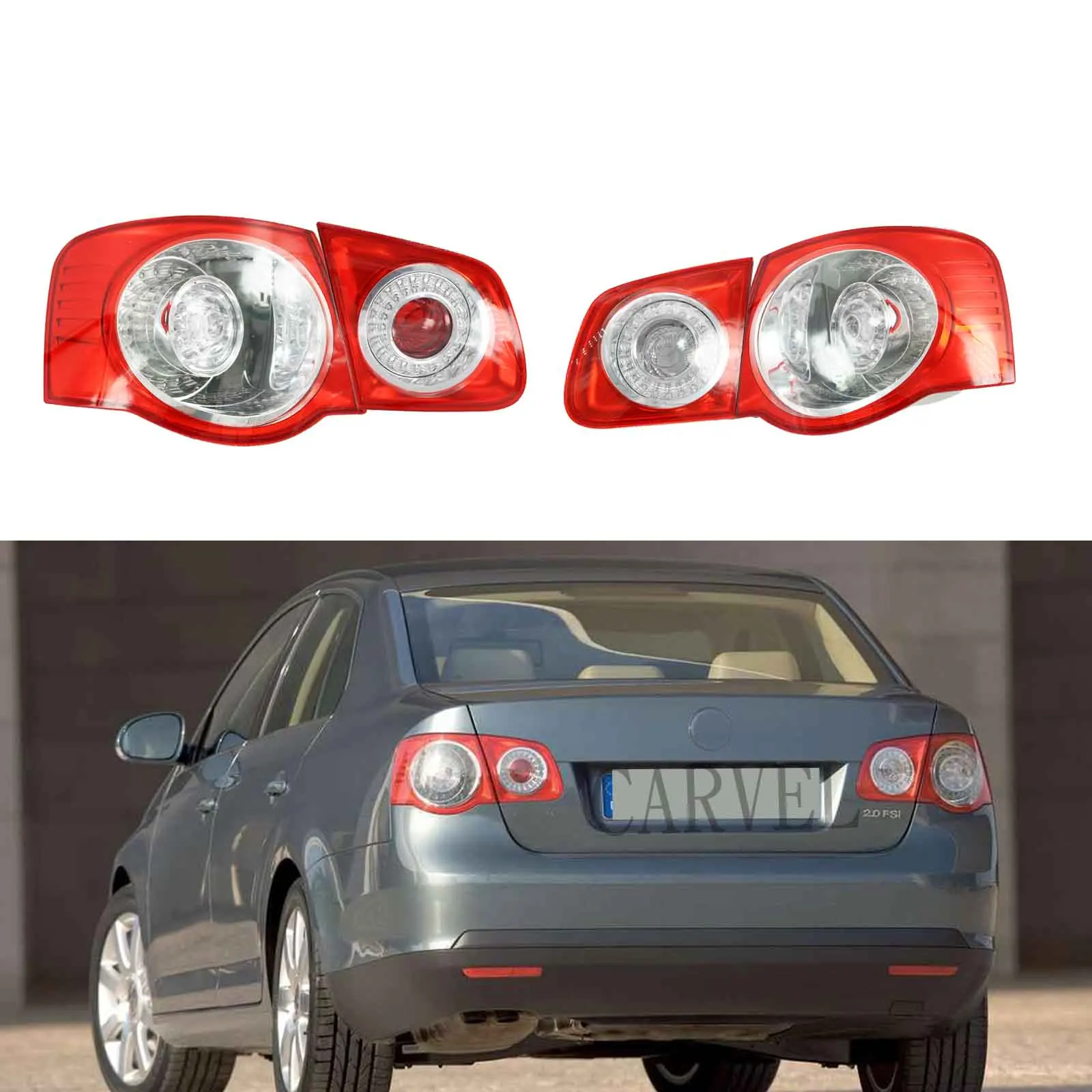 Автомобильный светодиодный светильник для VW Jetta V 5 2005 2006 2007 2008 2009 2010 2011 светодиодный задний фонарь светильник Настенный светильник