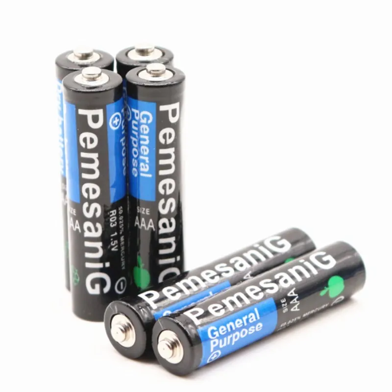 24 шт. 1,5 В батареи AAA Углеродные сухие батареи безопасные сильные взрывозащищенные 1,5 Вольт AAA батареи UM4 батареи без ртути