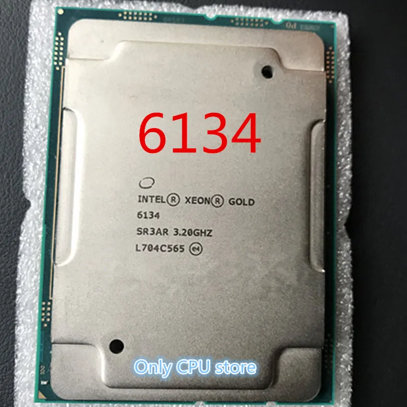 Процессор Intel Xeon 6134 SR3AR 8 ядер 3,2 ГГц для сервера LGA3647