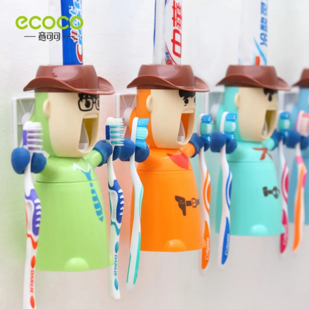 Держатель для зубной щетки ECOCO автоматический диспенсер пасты настенный