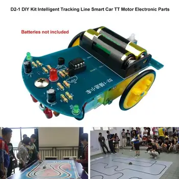

D2-1 DIY Smart Car Kit Intelligent Tracking Line Smart Car Follow Line TT Motor Electronic Smart Patrol Automobile Parts Toy Kit