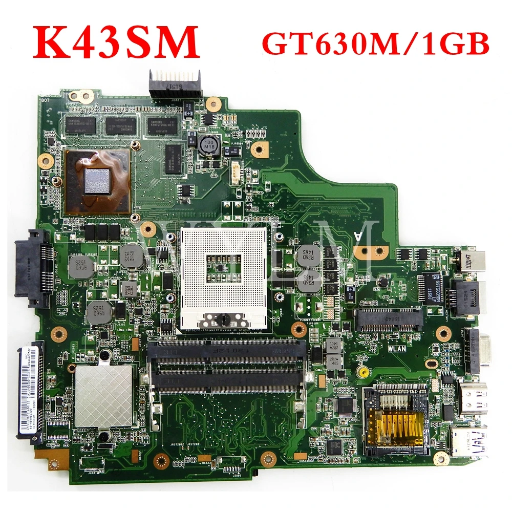 K43SM материнская плата REV4.1 GT630M 1 ГБ для ASUS A43S X43S K43S K43SV K43SJ N13P GL2 A1 HM65 DDR3 ноутбука