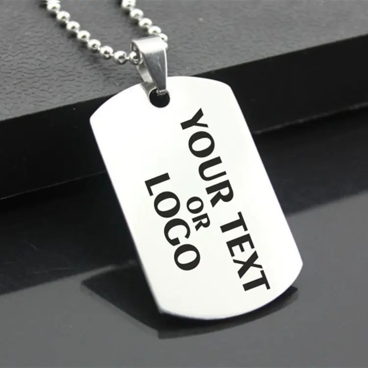 literacybasics.ca : Buy Dog Tags Military Army Cards Women Men Jewelry Laser Custom Engraved Logo ...