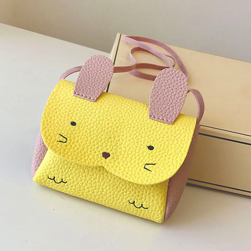 

Children Kids Girl Shoulder Crossbody Bag PU Leather Rabbit Mini For Coin Money LT88