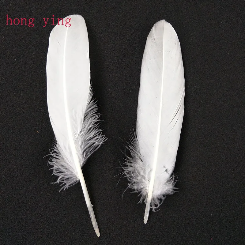 Cena 500 sztuk gęsie pióra Home Celebrity Decoration15 20 cm 6 8 Cal akcesoria ślubne dekoracje pióra