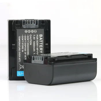 

LANFULANG 2-Pack NP-FV50 NP FV50 NPFV50 battery for Sony DCR-PJ5 DCR-SR15 DCR-SR20 DCR-SR68 HDR-CX116 HDR-CX130