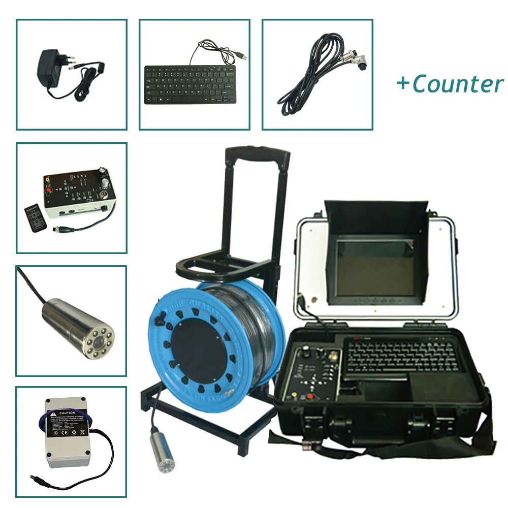 Underwater CCTV Inspection Camera Under Storm Drain Inspection Camera