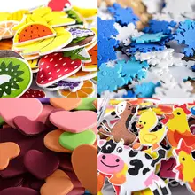 Более 100 шт. дети EVA мультфильм наклейки/детей, родителей 3D DIY ручной работы ремесло записки наклейки для Классические игрушки