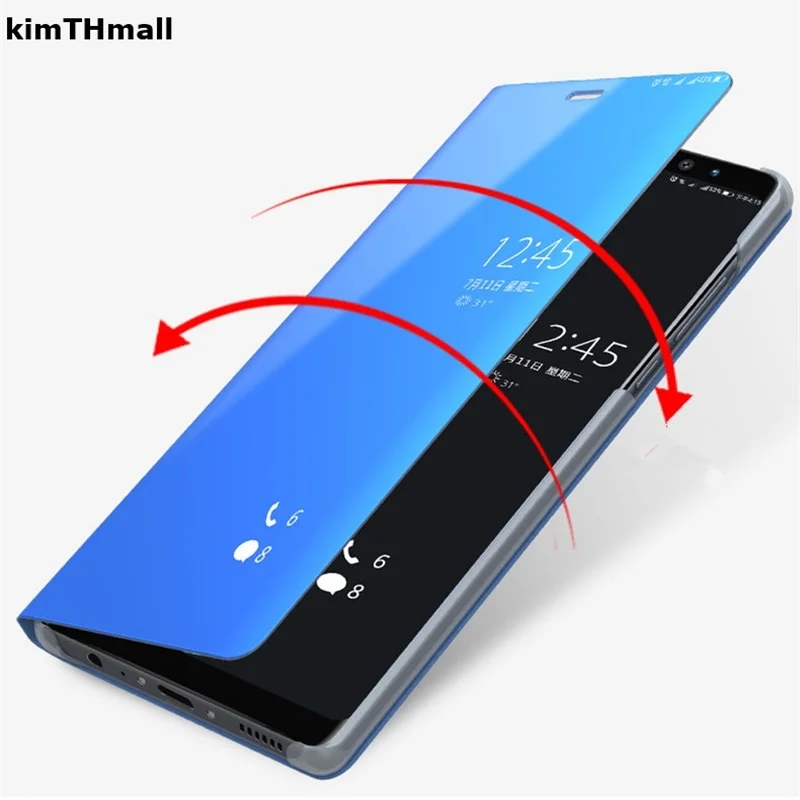 

Case For Xiaomi Mi 9T Mi 9T Pro Cover Redmi K20 Pro Cover Smart Flip Window view Electroplating Mirror Stand Hard Case kimTHmall