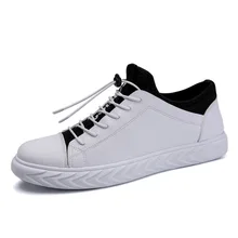 Мужская обувь из искусственной кожи с низким верхом для скейтбординга весенние уличные плюшевые теплые кроссовки со шнуровкой для мальчиков спортивная обувь на плоской подошве Молодежные сапоги