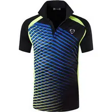 Jeansian Мужская спортивная футболка поло рубашки полорубашки футболка для гольфа, тенниса, бадминтона сухой посадки с коротким рукавом LSL252