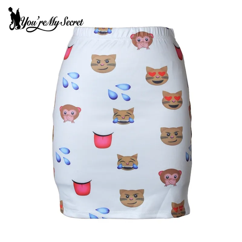 [You're My Secret] Summer Autumn Sexy Skirt For Woman Funny Expression