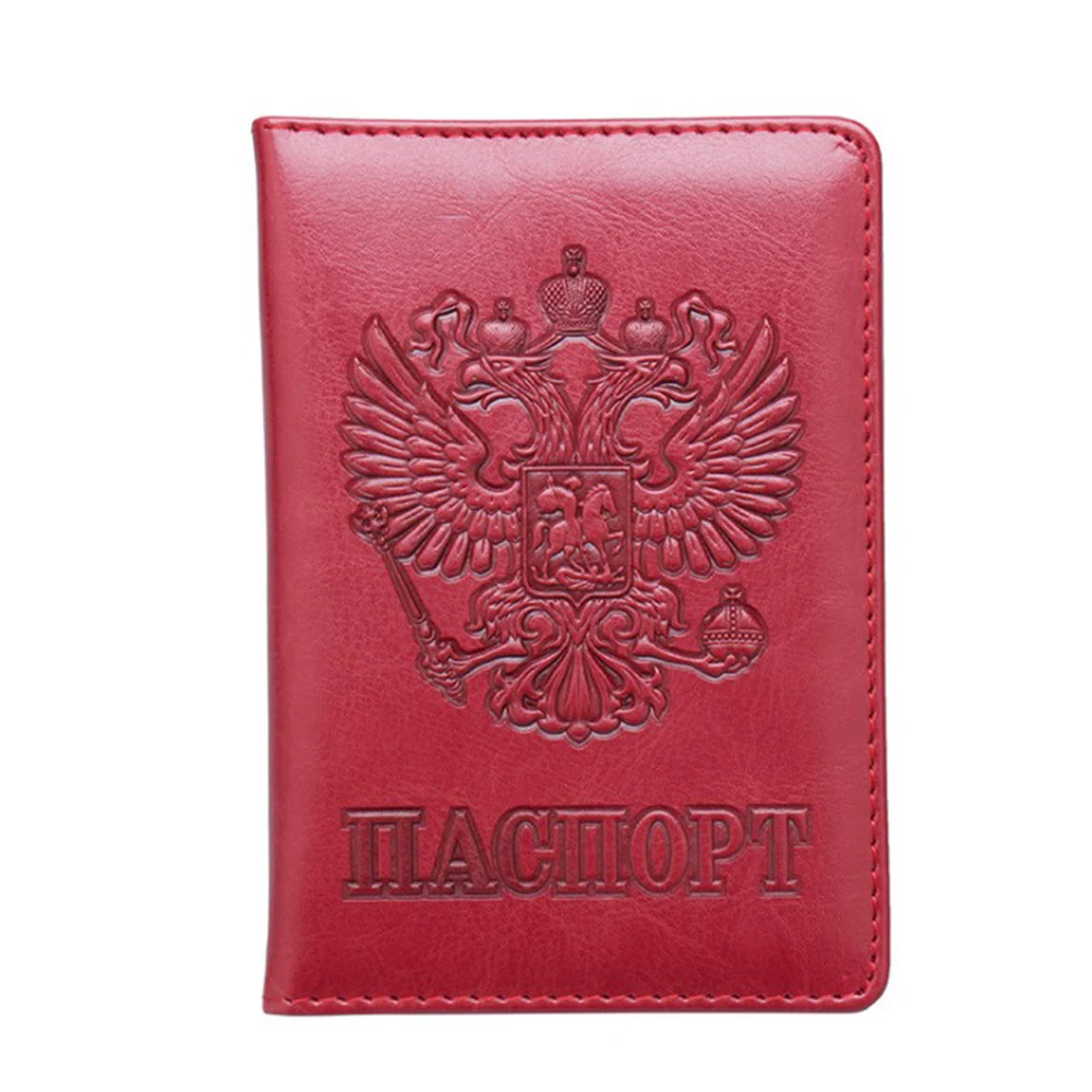Русский билет Обложка для паспорта искусственная кожа Обложка для паспорта двуглавый орел эмблема путешествия билет держатели карт