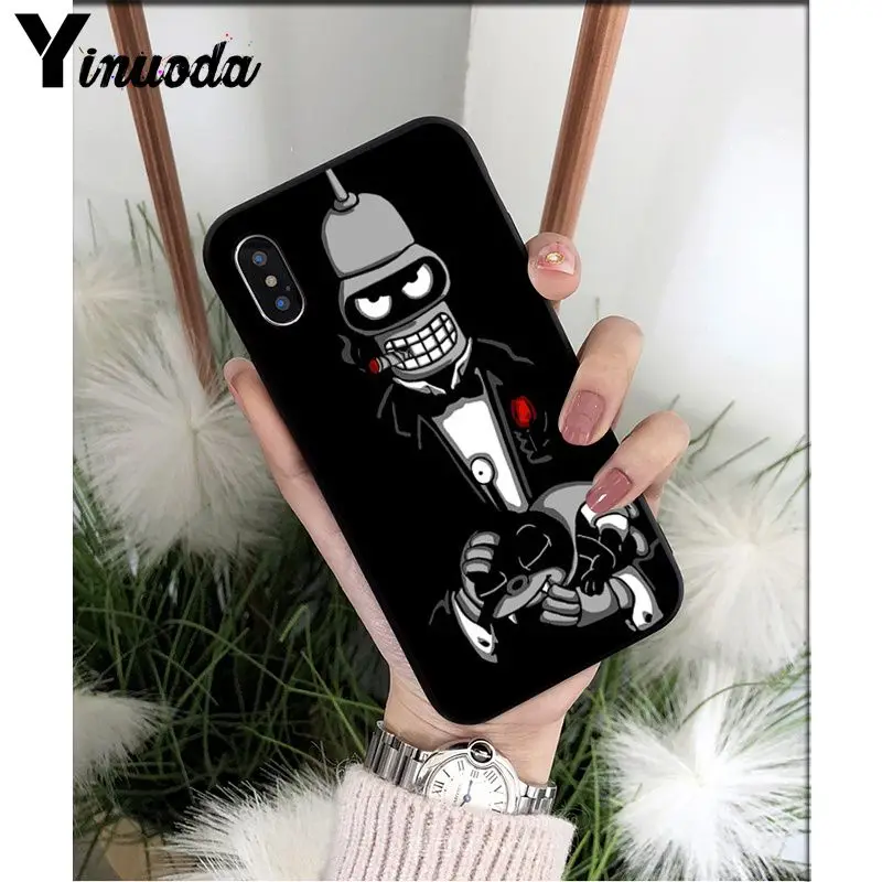 Yinuoda Futurama Bender ТПУ Мягкий силиконовый чехол для телефона чехол для Apple iPhone 8 7 6 6S Plus X XS MAX 5 5S SE XR Чехол для мобильного телефона s - Цвет: A11