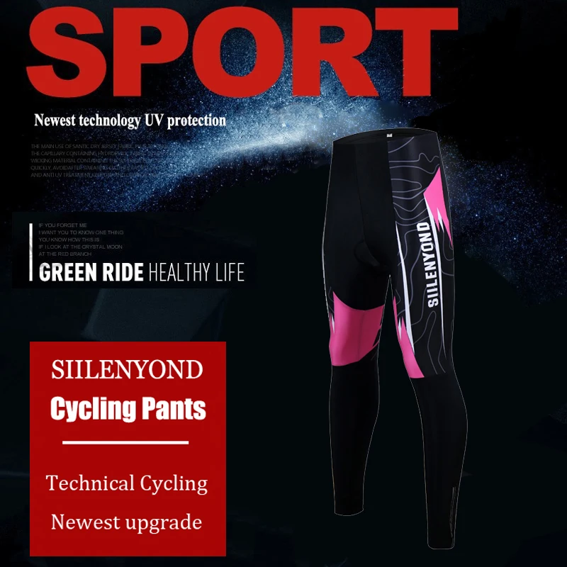 Siilenyond женские велосипедные брюки с нескользящей 3D гелевой подкладкой MTB велосипед Велоспорт Колготки противоударные осенние велосипедные