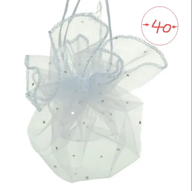 100 шт диаметр 26 35 40 см белые круглые мешки из органзы на шнурке упаковки ювелирных изделий сумки для свадьбы/подарка/конфет/рождества мешок пряжи