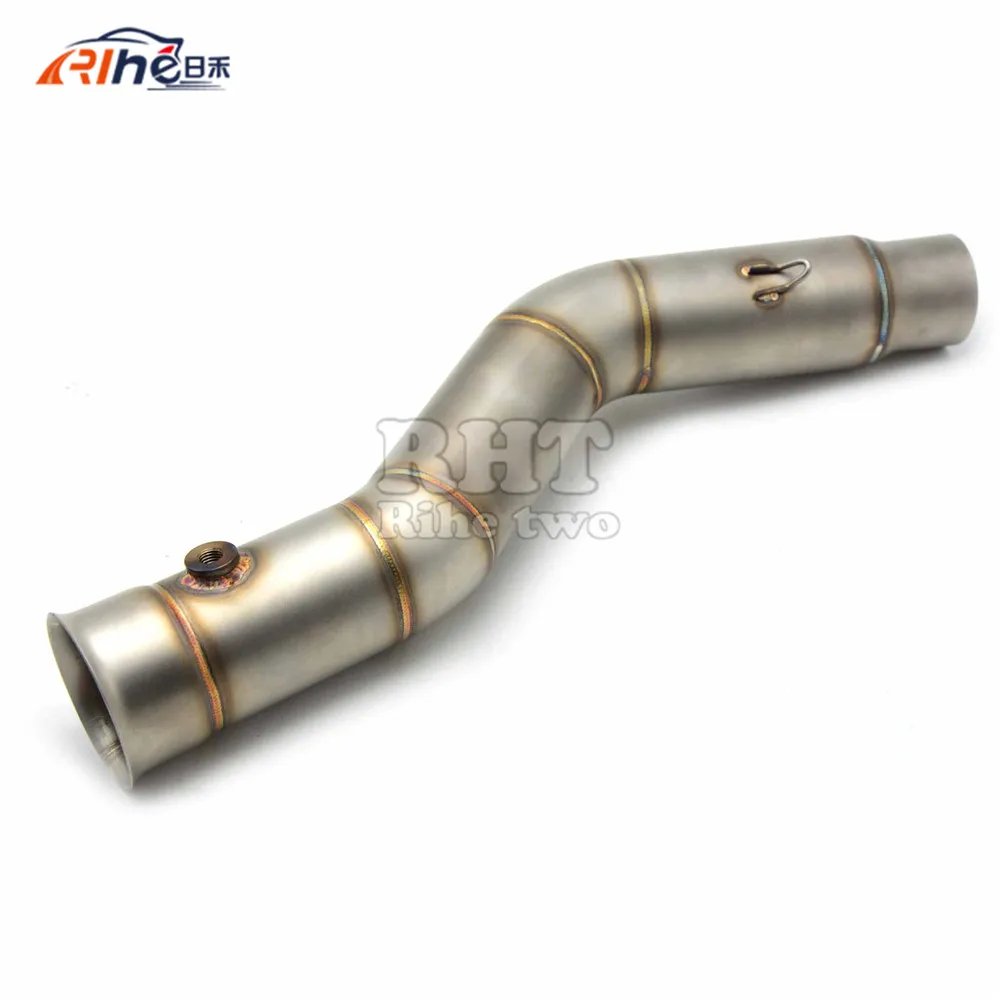 Dirt Bike Racing Motorcycle Exhaust Pipe Middle muffler exhaust pipe  For YAMAHA YZF R1 YZF-R1 2009 2010 2011 2012 2013 2014