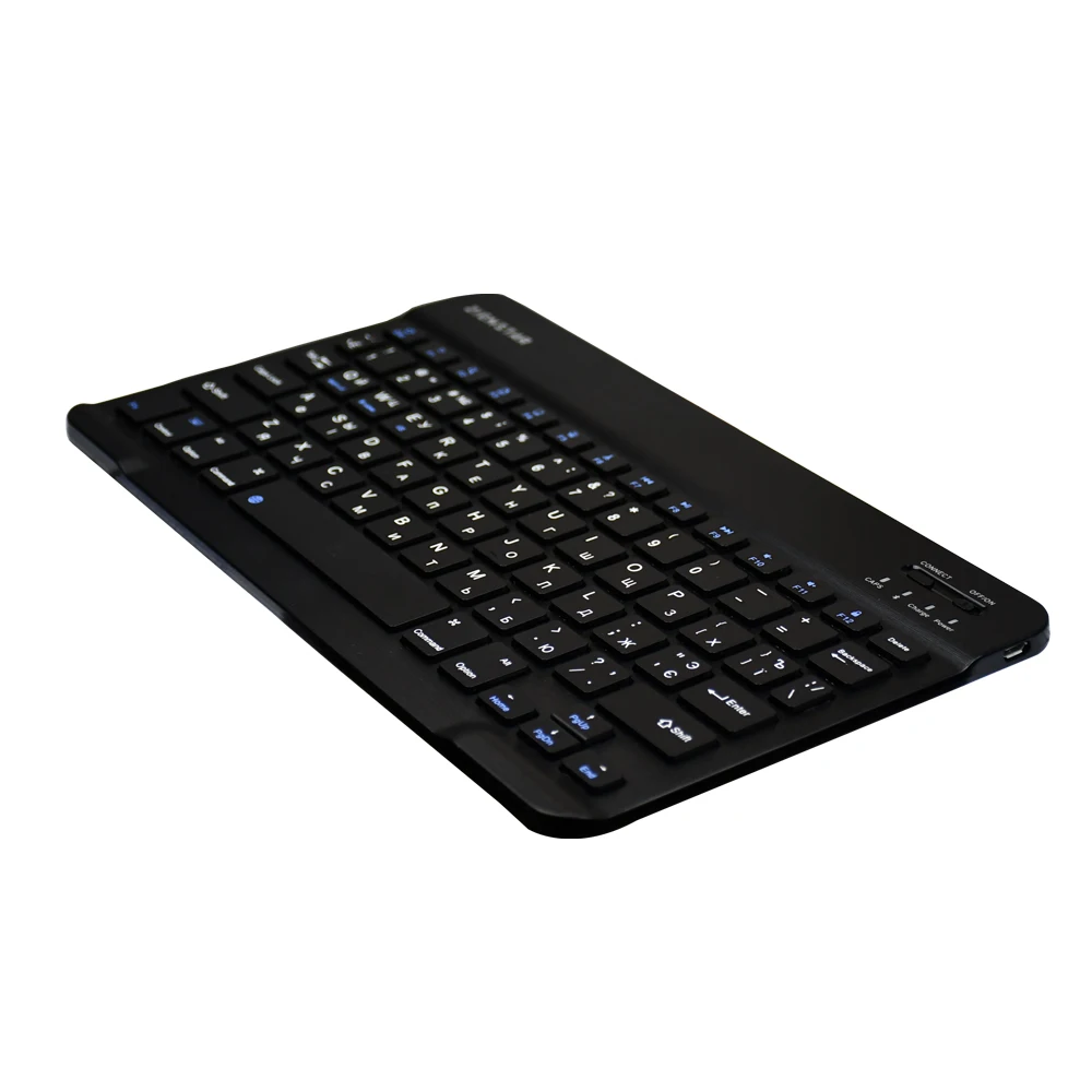 Zienstar ультра тонкая русская Bluetooth беспроводная клавиатура для IPAD, MACBOOK, ноутбука, компьютера и планшета, перезаряжаемая батарея