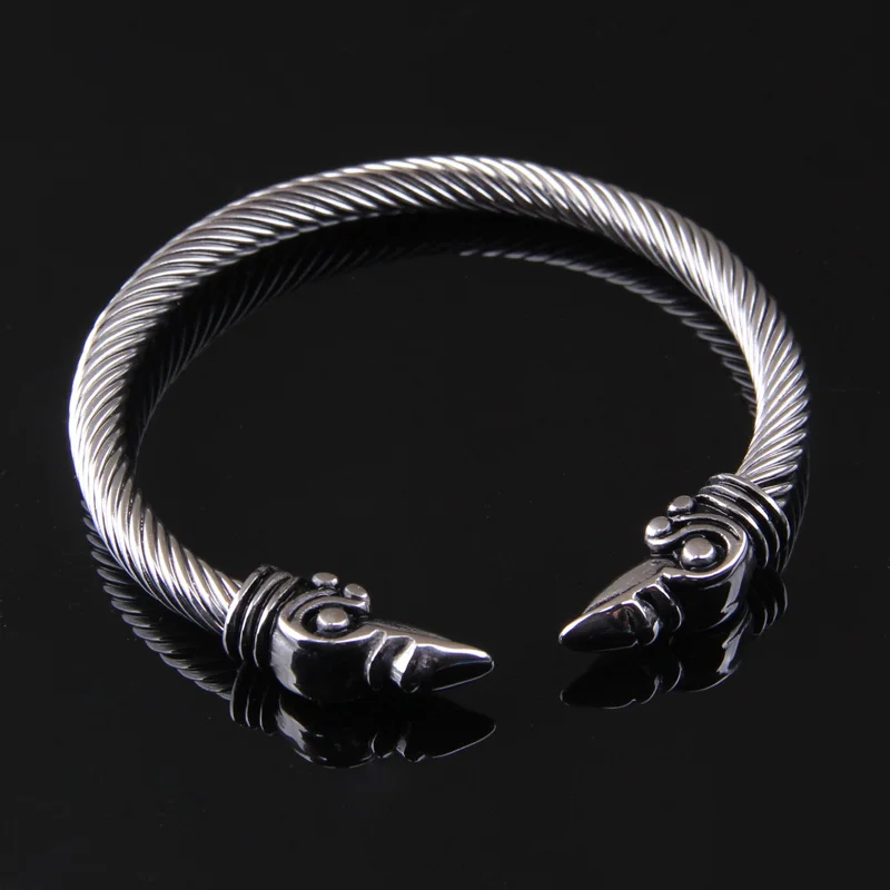 Bangle Bracelet Stainless Steel Bracelet Raven Bracelet Viking Bracelet Men Wristband Cuff Bracelets For Women
